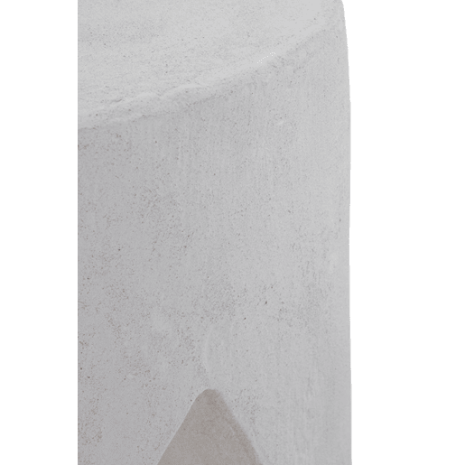 Mesa de apoio de cimento branco de poliresina Mesa de apoio de cimento branco de poliresina