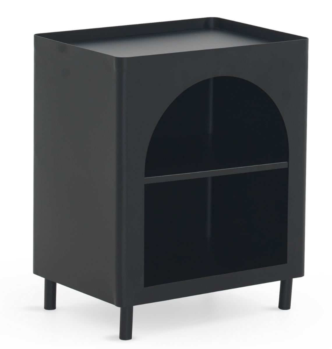 Mesa auxiliar metalica negra