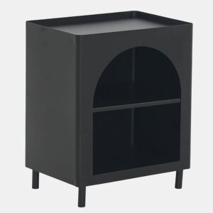 Mesa de apoio em metal preto