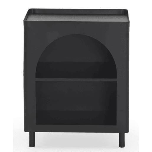 Mesa de apoio em metal preto