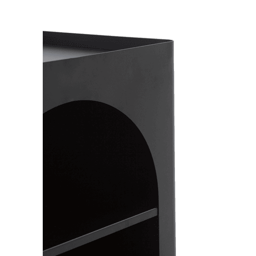 Mesa de apoio em metal preto