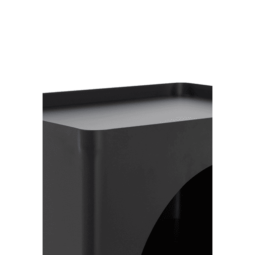 Mesa de apoio em metal preto