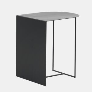 Mesa lateral de metal preto