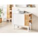 Beliani Mueble de baño NUBES Beliani Mueble de baño NUBES Blanco/ Madera