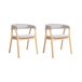 Beliani Silla de comedor MYLO Beliani Silla de comedor MYLO Gris Claro
