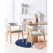 Beliani Silla de comedor MYLO Beliani Silla de comedor MYLO Gris Claro