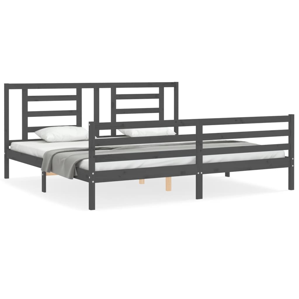 Estructura de cama 200x200 Gris