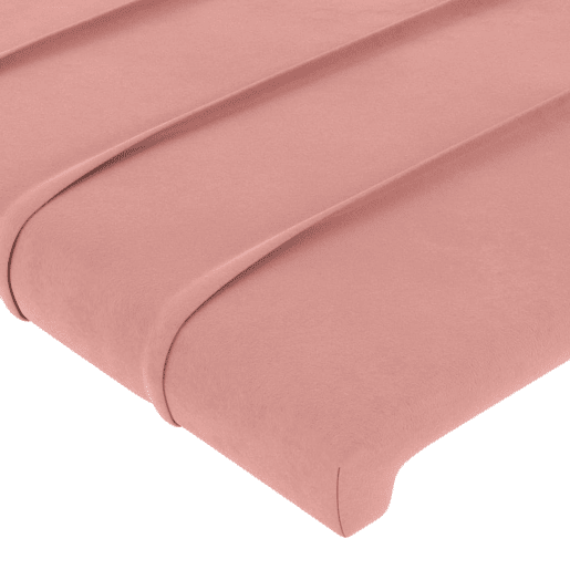 vidaXL Cabeceira de cama c luzes LED veludo 100x5x7888 cm rosa vidaXL Cabeceira de cama c luzes LED veludo 100x5x7888 cm rosa