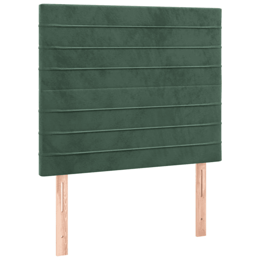 vidaXL Cabeceira de cama c LED veludo 80x5x118128 cm verde-escuro vidaXL Cabeceira de cama c LED veludo 80x5x118128 cm verde-escuro