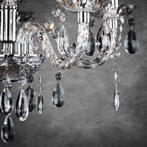 lux.pro Lustre LED elegante - com cinco braços elegantes lux.pro Lustre LED elegante - com cinco braços elegantes