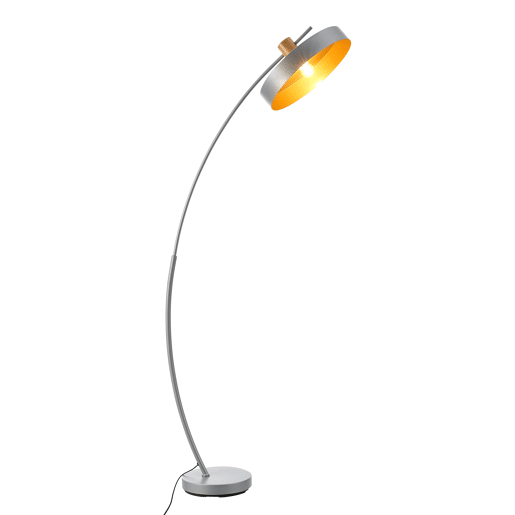 Candeeiro de pé moderno Stafford 1x E27 60 W metal 159 x 75 x 35 cm - Cinzento lux.pro lux.pro.