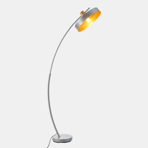 Candeeiro de pé moderno Stafford 1x E27 60 W metal 159 x 75 x 35 cm - Cinzento lux.pro lux.pro.