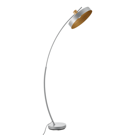Candeeiro de pé moderno Stafford 1x E27 60 W metal 159 x 75 x 35 cm - Cinzento lux.pro lux.pro.