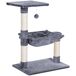 Árbol para Gato Aglomerado de Madera, Felpa, Sisal PawHut Árbol para Gato Aglomerado de Madera, Felpa, Sisal PawHut Gris