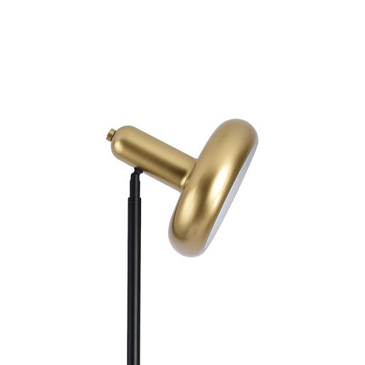 Candeeiro de pé Namsos 1x E27 60W metal 156xØ30 cm - PretoDourado lux.pro