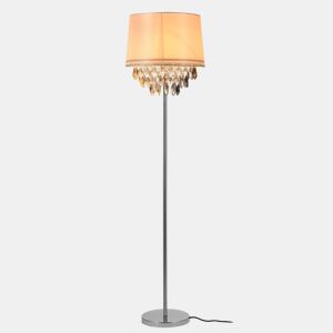 lux.pro Candeeiro de pé - E27  60 W  230 V - branco-cromo 165cm - 40cm