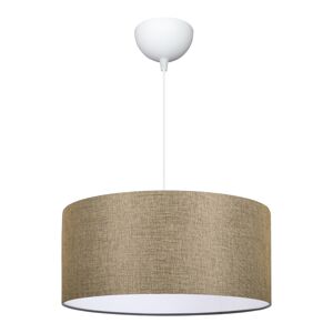Candeeiro suspenso Sutton 1xE27 20 W plástico têxtil 70xØ38 cm - Bege lux.pro lux.pro.
