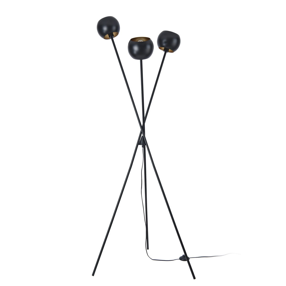 Lámpara de pie Nykvarn 3x E14 40W metal