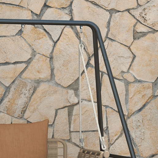 Outsunny Suporte para Cadeira Suspensa 130 cm Suporte para Baloiço com Estrutura em Aço Capacidade 150 kg para Pátio Terraço Varanda Jardim Preto