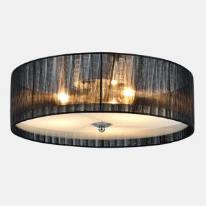 lux.pro Candeeiro de teto - Iluminação suspensa - pretobranco (3 x E27) - Candeeiro de teto