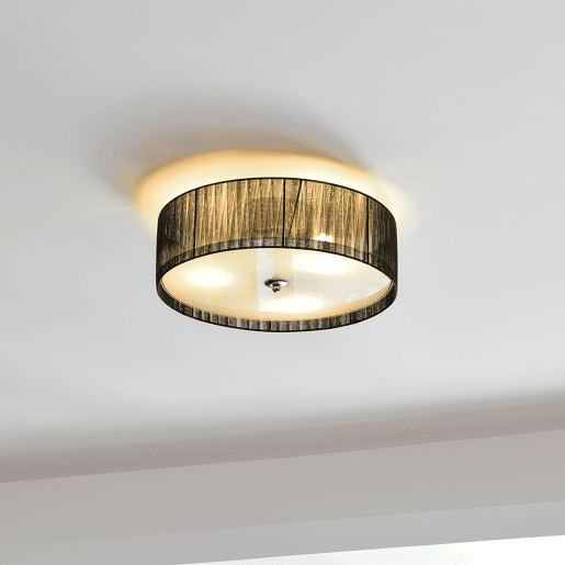 lux.pro Candeeiro de teto - Iluminação suspensa - pretobranco (3 x E27) - Candeeiro de teto