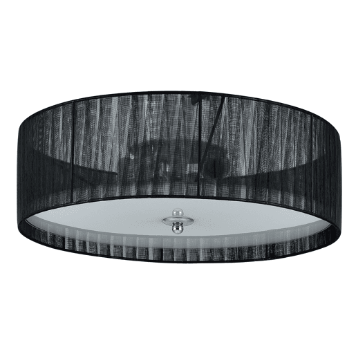 lux.pro Candeeiro de teto - Iluminação suspensa - pretobranco (3 x E27) - Candeeiro de teto