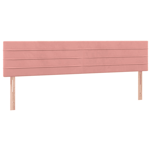 vidaXL Cabeceira de cama c luzes LED veludo 200x5x7888 cm rosa vidaXL Cabeceira de cama c luzes LED veludo 200x5x7888 cm rosa