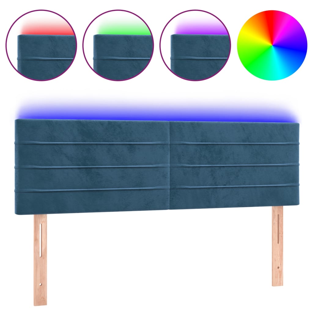 Cabecero Con Led 144 Azul