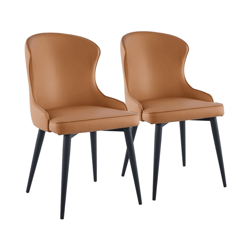 Lote de 2 Chaises Tina - Marron Lote de 2 Chaises Tina - Marron