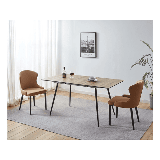Lote de 2 Chaises Tina - Marron Lote de 2 Chaises Tina - Marron