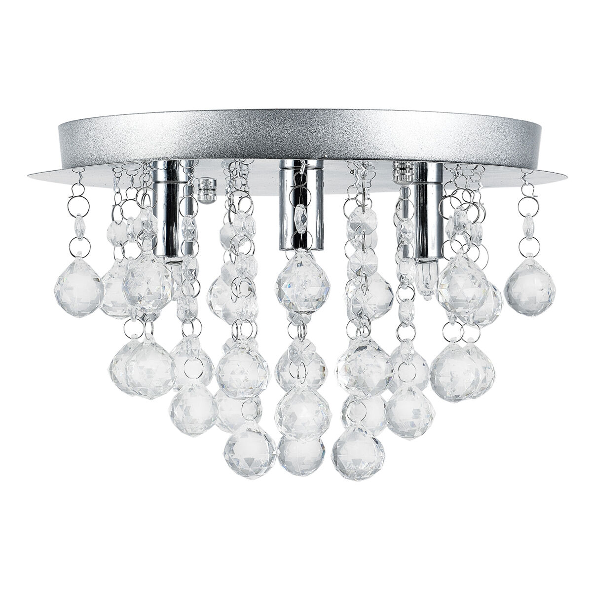 Luz de techo - metal, cristal artificial 3xG9 [lux.pro]