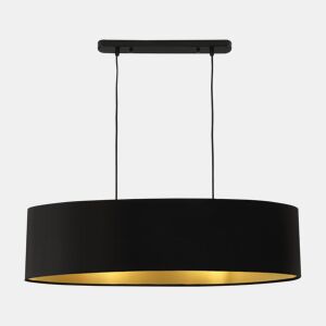 lux.pro Candeeiro suspenso - Moderno - Design - Altura 132 cm - Iluminação de interior - Luz eficaz - Preto - 2x E27