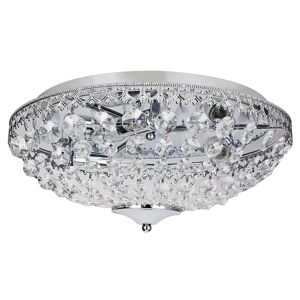 Candeeiro de teto lux.pro - Candeeiro suspenso - Sparkling Art Crystals (3 x E14) - cromado
