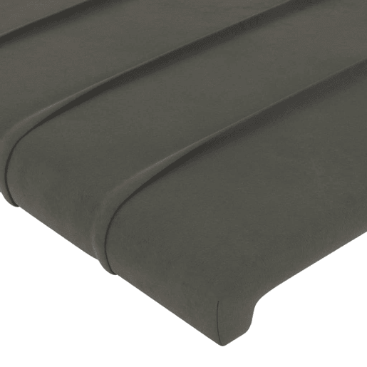 vidaXL Cabeceira de cama c LED veludo 90x5x118128 cm cinza-escuro vidaXL Cabeceira de cama c LED veludo 90x5x118128 cm cinza-escuro
