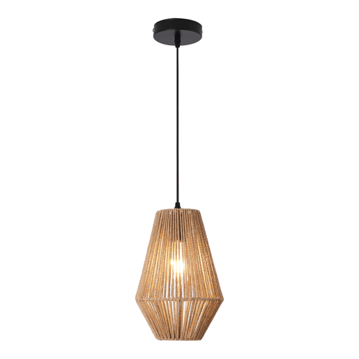Candeeiro suspenso Newtownabbey metal + corda 160 x Ø 20 cm - Bege lux.pro lux.pro.