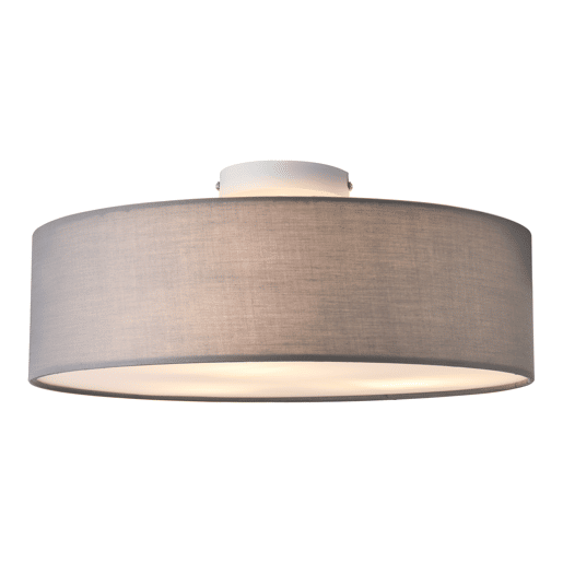 Candeeiro de teto redondo Omaha - 3xE27 - 17 x Ø 45 cm - PlásticoOrganza - Branco lux.pro.