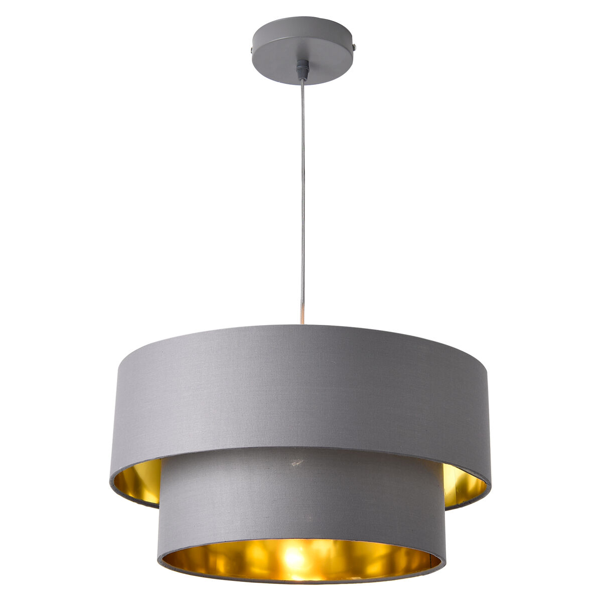 Lámpara Colgante Lopar E27 60W Metal Tela [lux.pro]