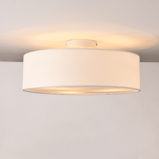Candeeiro de teto redondo Omaha - 3xE27 - 17 x Ø 45 cm - PlásticoOrganza - Branco lux.pro.