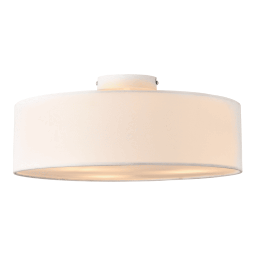 Candeeiro de teto redondo Omaha - 3xE27 - 17 x Ø 45 cm - PlásticoOrganza - Branco lux.pro.