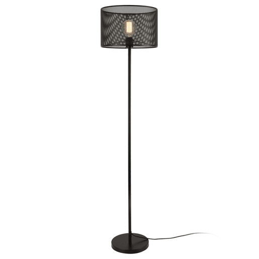 lux.pro Candeeiro de pé Arensburg - 153 x ø 35 cm - Candeeiro de pé - Design moderno - Preto