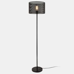 lux.pro Candeeiro de pé Arensburg - 153 x ø 35 cm - Candeeiro de pé - Design moderno - Preto