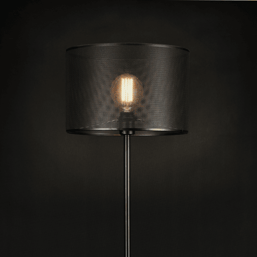 lux.pro Candeeiro de pé Arensburg - 153 x ø 35 cm - Candeeiro de pé - Design moderno - Preto