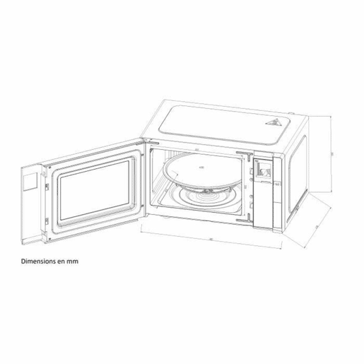 Microondas Continental Edison CEMO23B Preto noir 1280 W 23 L Microondas Continental Edison CEMO23B Preto noir 1280 W 23 L