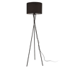 Candeeiro de pé Grenoble - Tripé - 154 x Ø38 cm - Tecido metálico - preto - 1 x E27 - 60W lux.pro lux.pro.