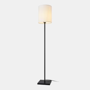 Candeeiro de pé Solna 1 x E27 60W metal têxtil 158x24x24 cm - Preto Branco lux.pro lux.pro.
