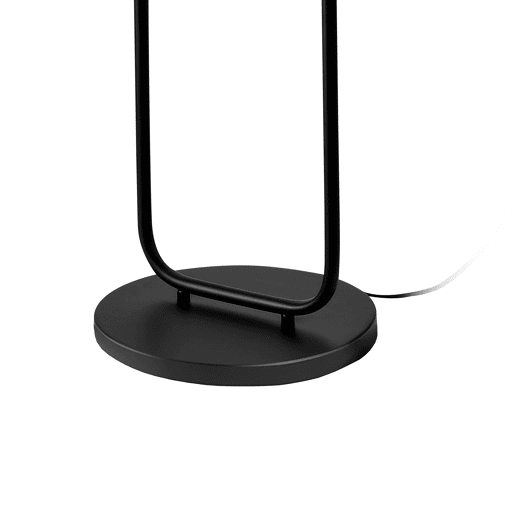 Candeeiro de pé Meløy Cylindrical Metal 162cm - Preto e Branco lux.pro
