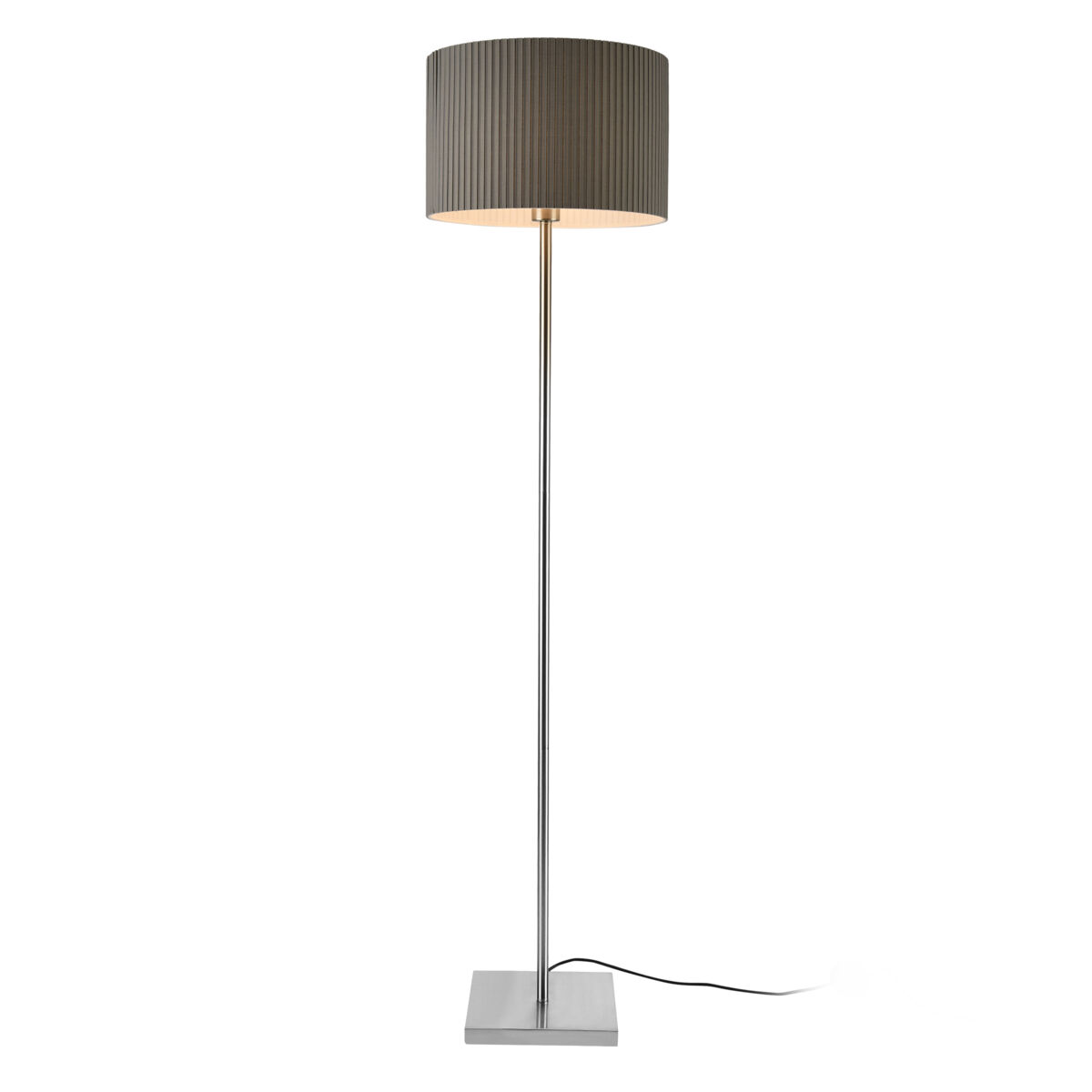 Lámpara de pie Coimbra 1 x E27 - Metal Tela [lux.pro]