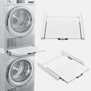 Estrutura de empilhamento para máquina de lavar ou secar roupa 60 x 54 cm Aço - Branco en.casa