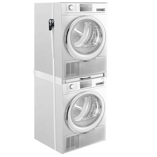 Estrutura de empilhamento para máquina de lavar ou secar roupa 60 x 54 cm Aço - Branco en.casa