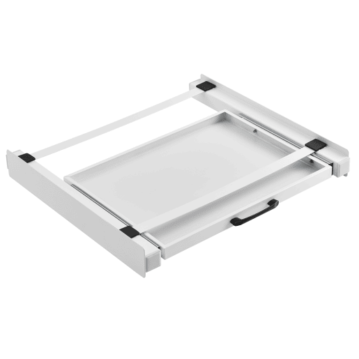 Estrutura de empilhamento para máquina de lavar ou secar roupa 60 x 54 cm Aço - Branco en.casa